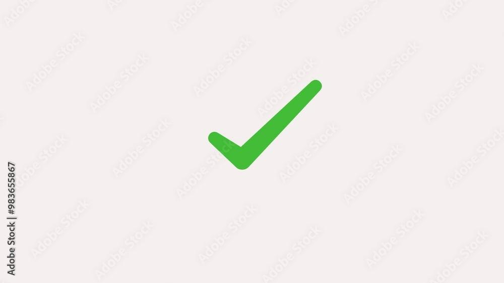Red check mark tick isolated on white background. Check mark icon animation , right mark icon.
Red color Check mark verified selection, check mark sign icon animation, check icon, green checkmark. Red check mark tick isolated on white background. Check mark icon animation , right mark icon.
Red color Check mark verified selection, check mark sign icon animation, check icon, green checkmark.