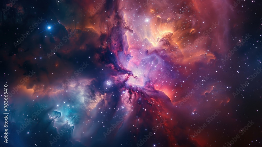 Naklejka premium Cosmic Nebula