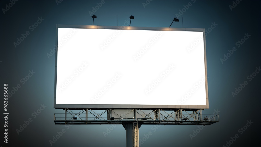 屋外広告ポスター用の空白の看板|Billboard blank for outdoor advertising poster. 屋外広告ポスター用の空白の看板|Billboard blank for outdoor advertising poster.