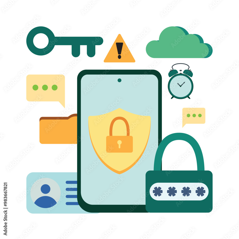 Cybersecurity illustration Cybersecurity illustration