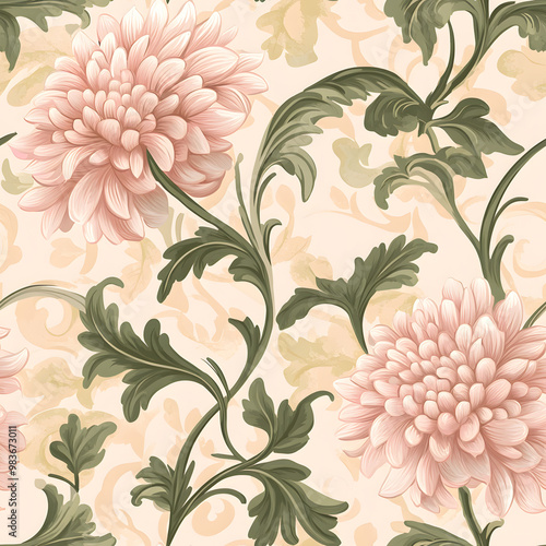 Chinese-inspired doodle tile seamless patterns in an illustrator graphic style