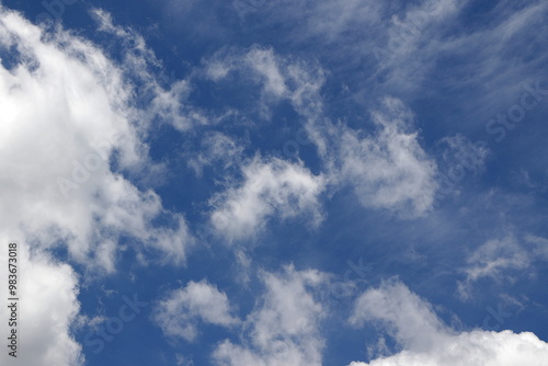 blue sky with clouds