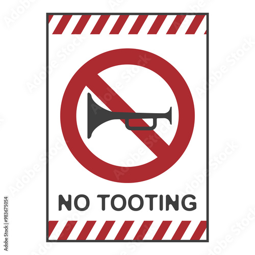 No honking allowed, flat logo