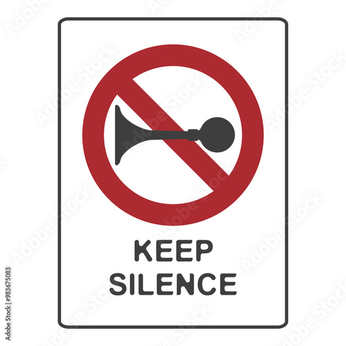 No honking allowed, flat logo