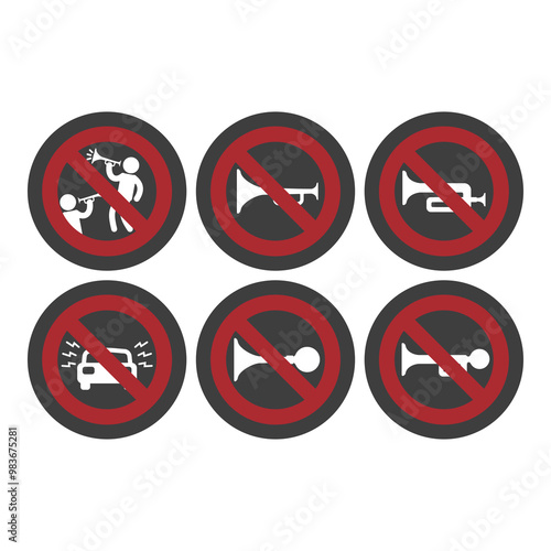 No honking allowed, flat logo