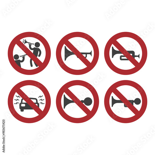 No honking allowed, flat logo