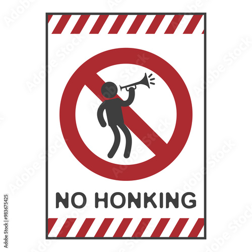No honking allowed, flat logo
