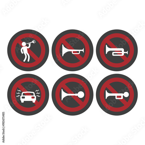 No honking allowed, flat logo