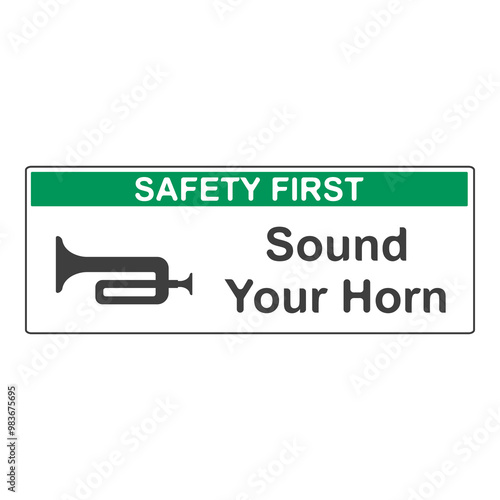 No honking allowed, flat logo