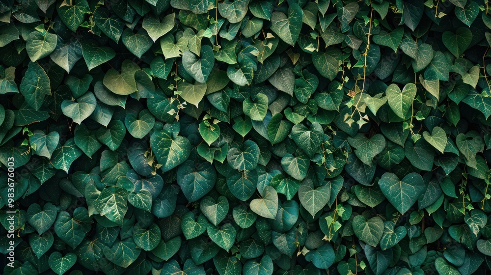 Obraz premium Green Ivy Wall
