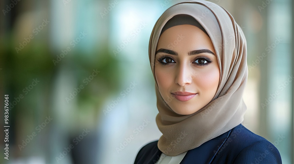 Portrait of a Muslim Woman Wearing a Hijab Portrait of a Muslim Woman Wearing a Hijab