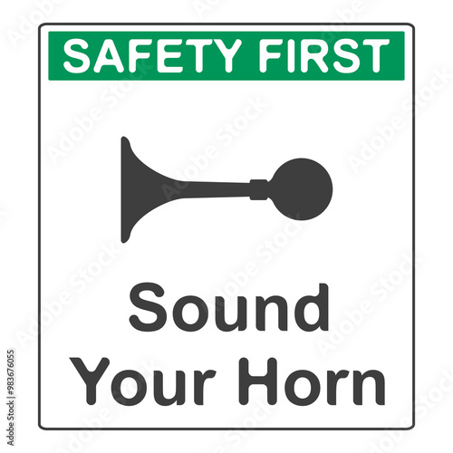 No honking allowed, flat logo