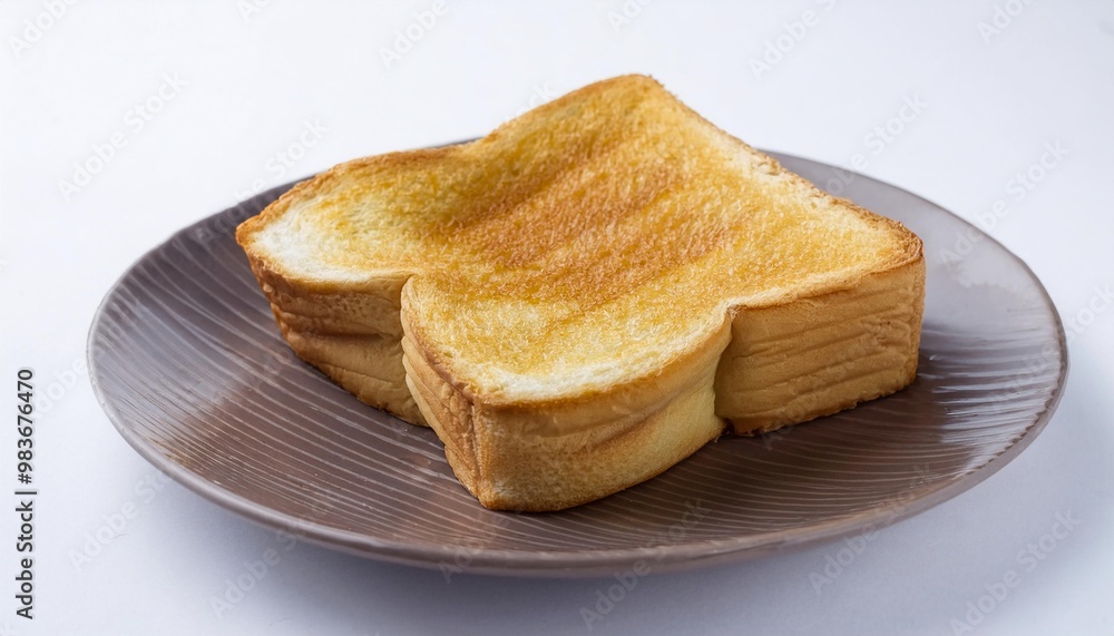 Malaysian Food, Kaya Toast on white background isolated. Malaysian Food, Kaya Toast on white background isolated.