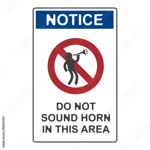 No honking allowed, flat logo