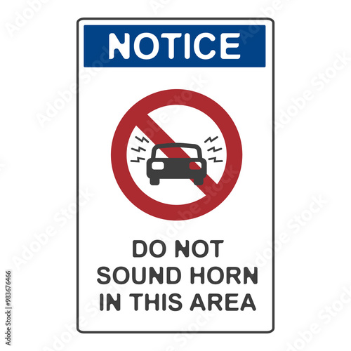 No honking allowed, flat logo
