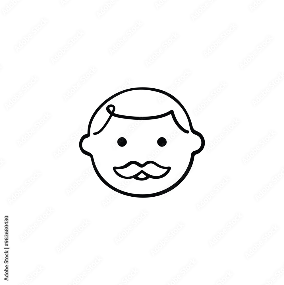 Dad Line Style Icon Design Dad Line Style Icon Design