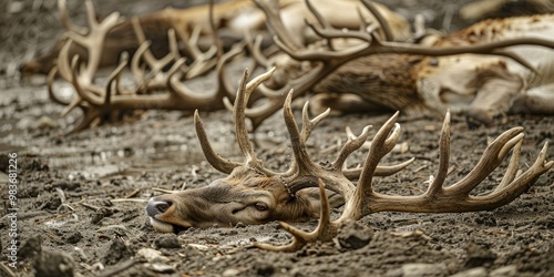 Wallpaper Mural Carcasses of deer from unlawful hunting activities Torontodigital.ca