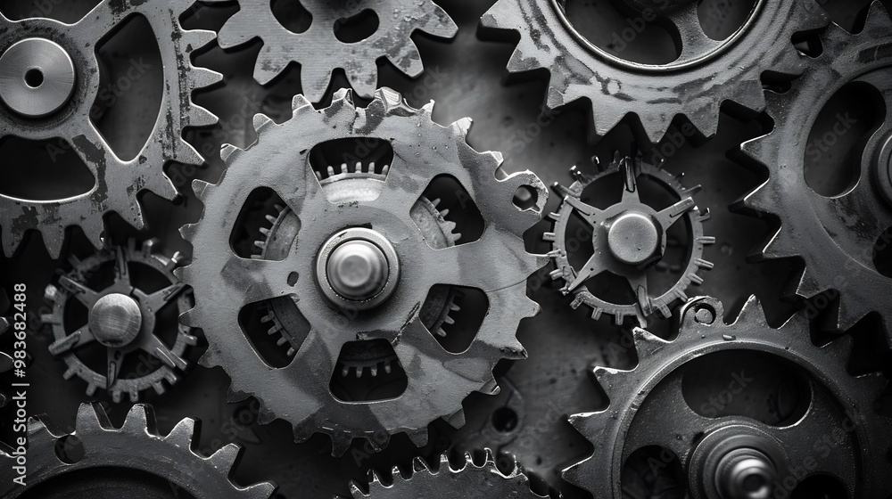 Precision Gear Mechanism Representing Teamwork, Cooperation, and the Power of Unified Motion in Engineering Precision Gear Mechanism Representing Teamwork, Cooperation, and the Power of Unified Motion in Engineering