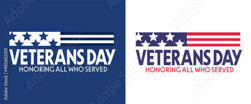 happy united states veterans day with american flag