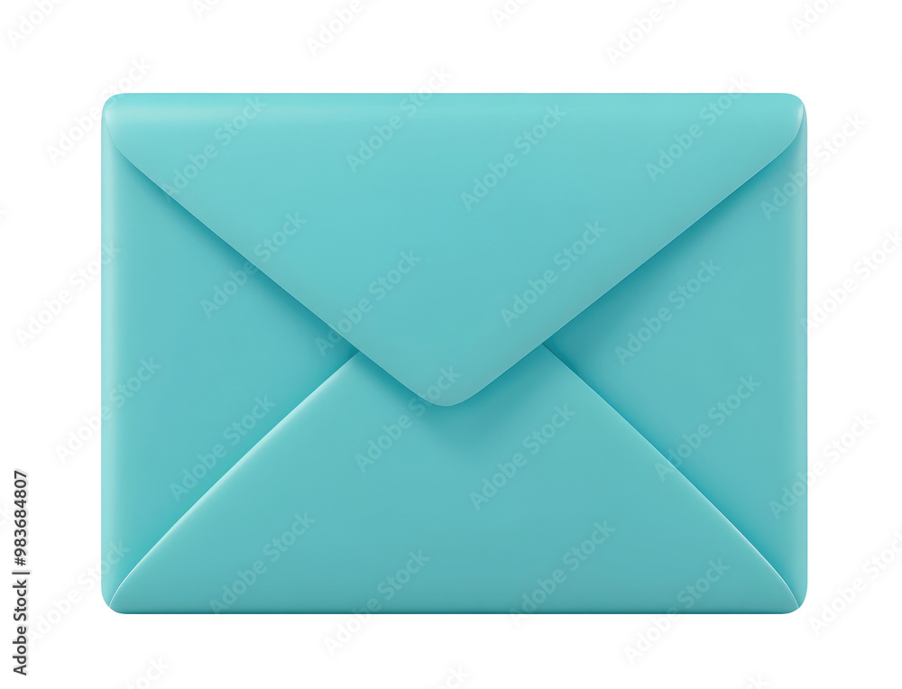Blue envelope icon isolated on transparent background Blue envelope icon isolated on transparent background