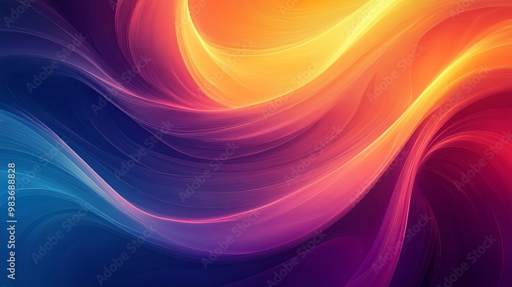 Abstract Colorful Wavy Lines Background Abstract Colorful Wavy Lines Background