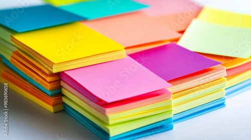 Wallpaper Mural “Organized Chaos: Vibrant Post-It Note Display” Torontodigital.ca