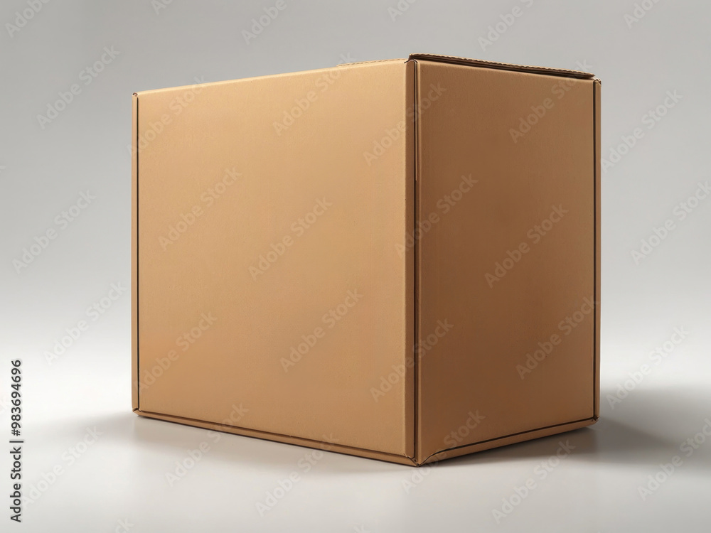 close up of a cardboard box on white background close up of a cardboard box on white background