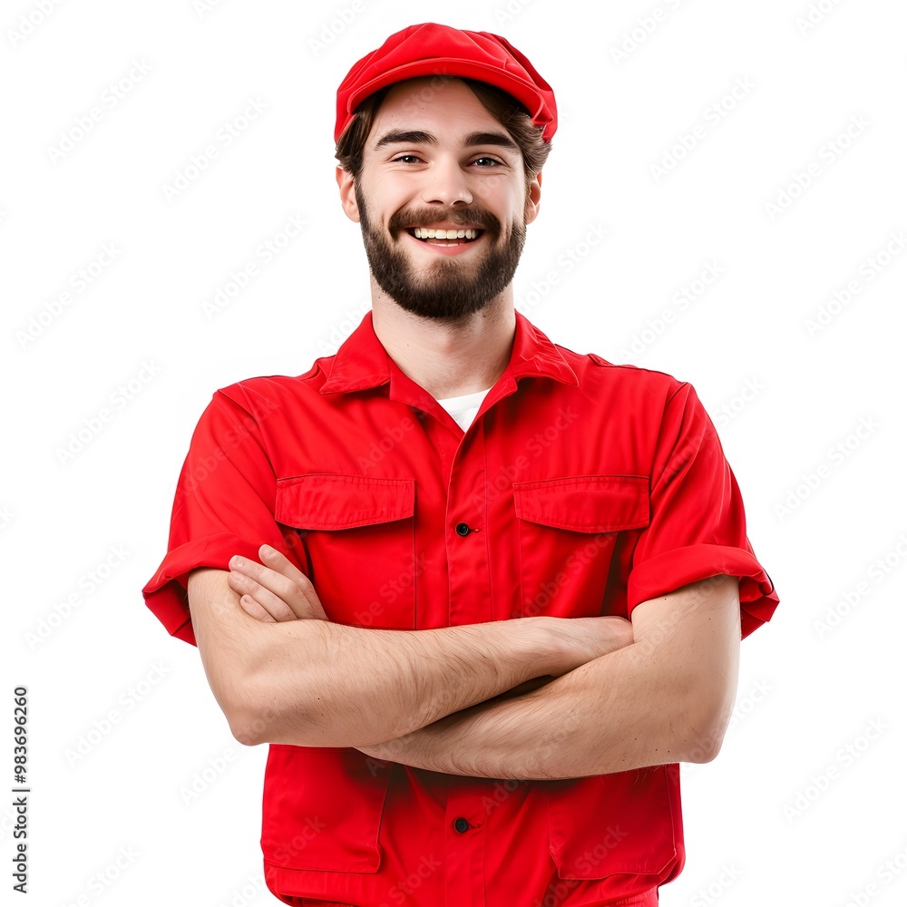 portrait of a person of male technician portrait of a person of male technician