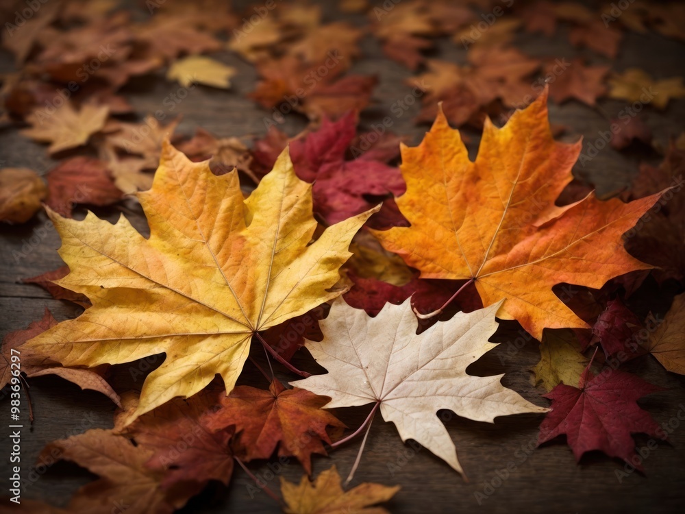 autumn season concept, 3 maple leaf background autumn season concept, 3 maple leaf background