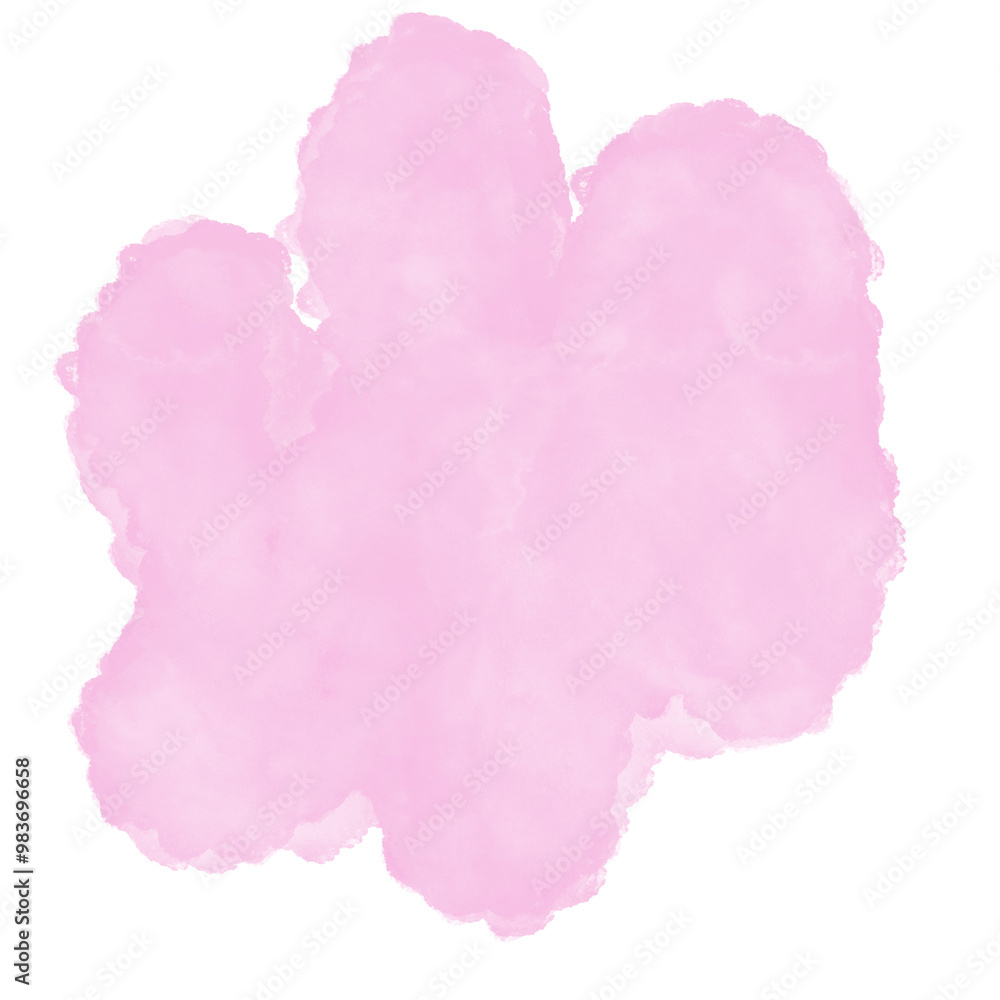 Pink Watercolour Abstract Shapes Pink Watercolour Abstract Shapes