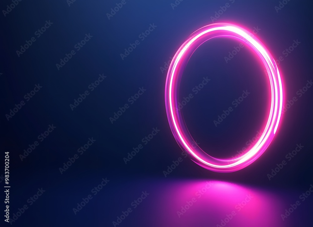 Abstract background with glowing circles ring. Abstract background with glowing circles ring.