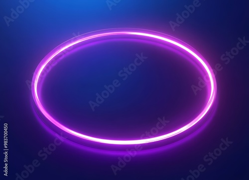 Abstract background with glowing circles ring.