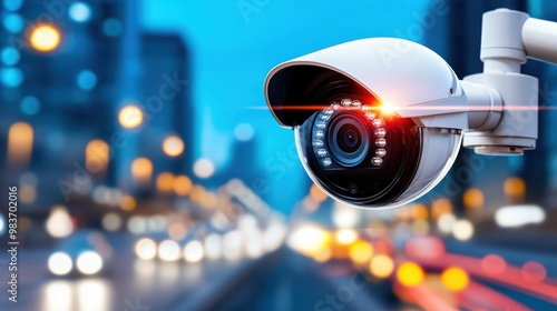 Security Camera in a City