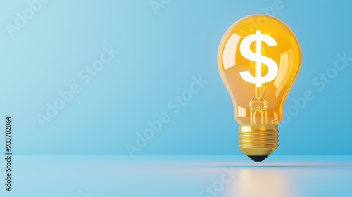 Lightbulb with Dollar Sign