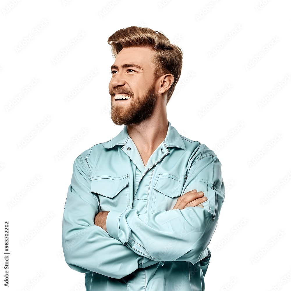 portrait of a person of male technician portrait of a person of male technician