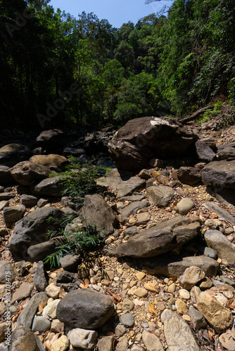 Nature reserve with its rocky walks and native trees and animals with small water deposits creating havens for wildlife