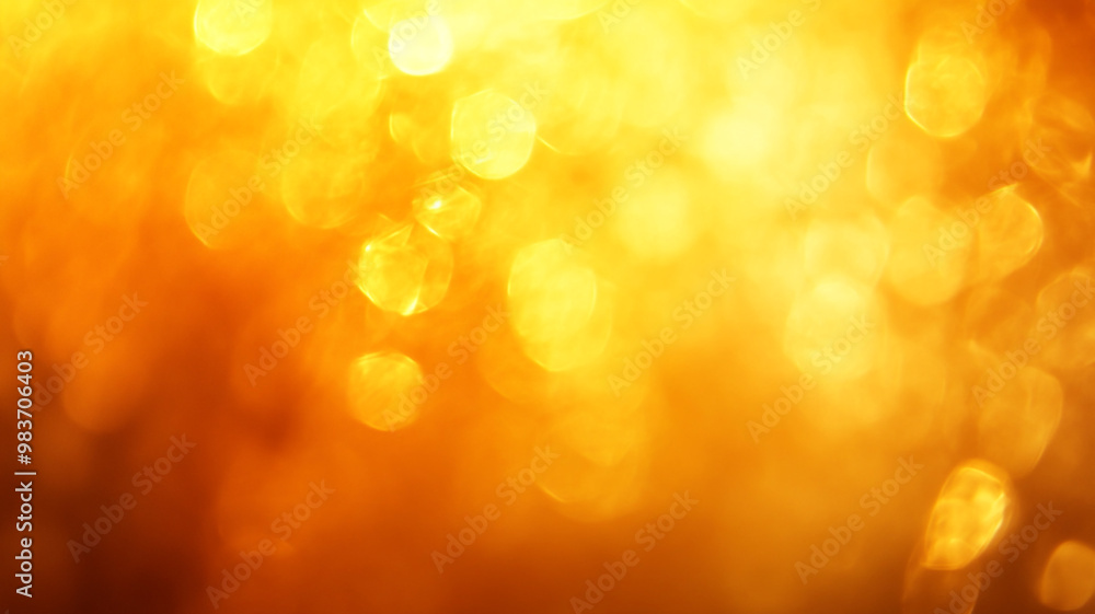 Fototapeta premium Golden bokeh background capturing warm light and soft textures during sunset hours