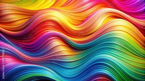 Abstract background of colorful metafluid waves with dynamic movement, metafluid, waves, colorful, abstract, background