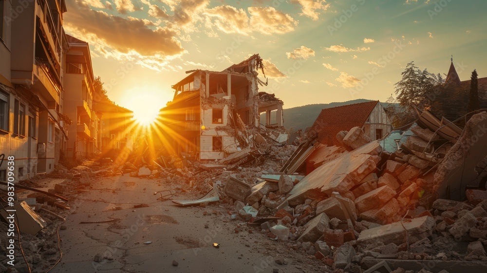 Damage to structures resulting from seismic activity Damage to structures resulting from seismic activity