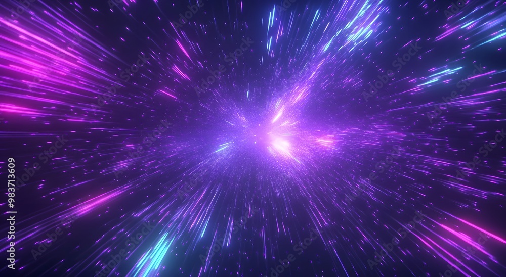 A neon light effect background with purple and blue streaks, A neon light effect background with purple and blue streaks,