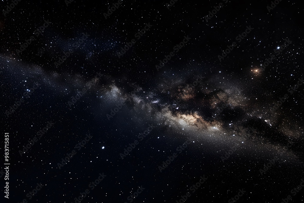 Fototapeta premium Sky with the Milky Way galaxy.