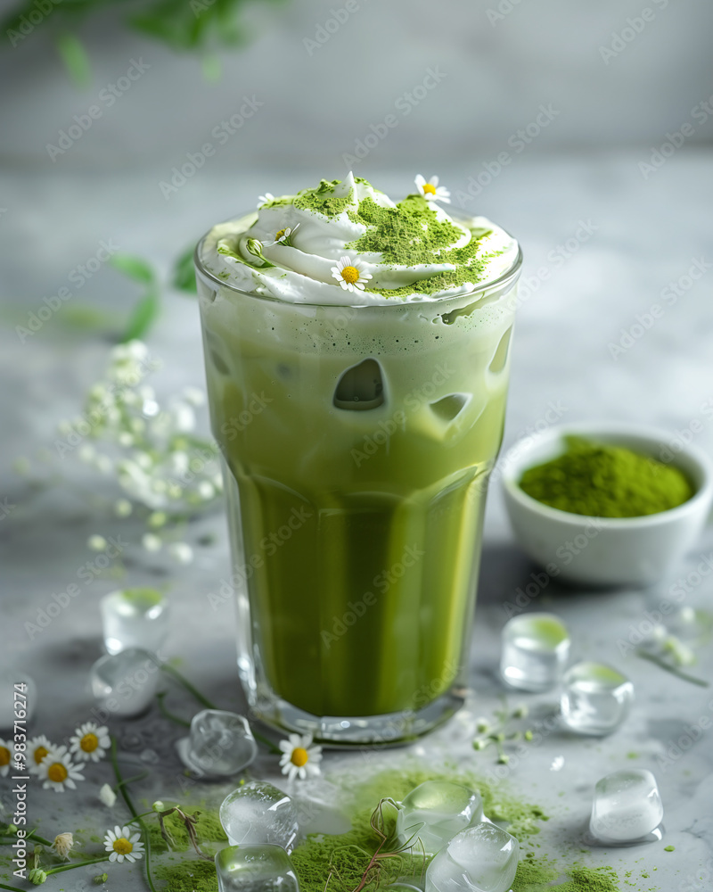 Frosty Matcha Indulgence: A Sip of Pure Refreshment Frosty Matcha Indulgence: A Sip of Pure Refreshment
