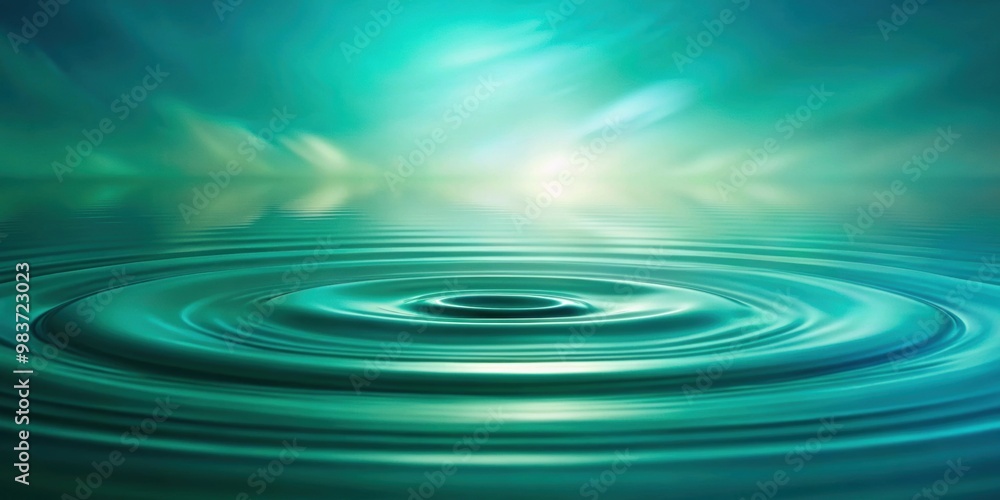 Serene abstract background in shades of teal and green resembling water ripples and reflections, serene, abstract, background Serene abstract background in shades of teal and green resembling water ripples and reflections, serene, abstract, background