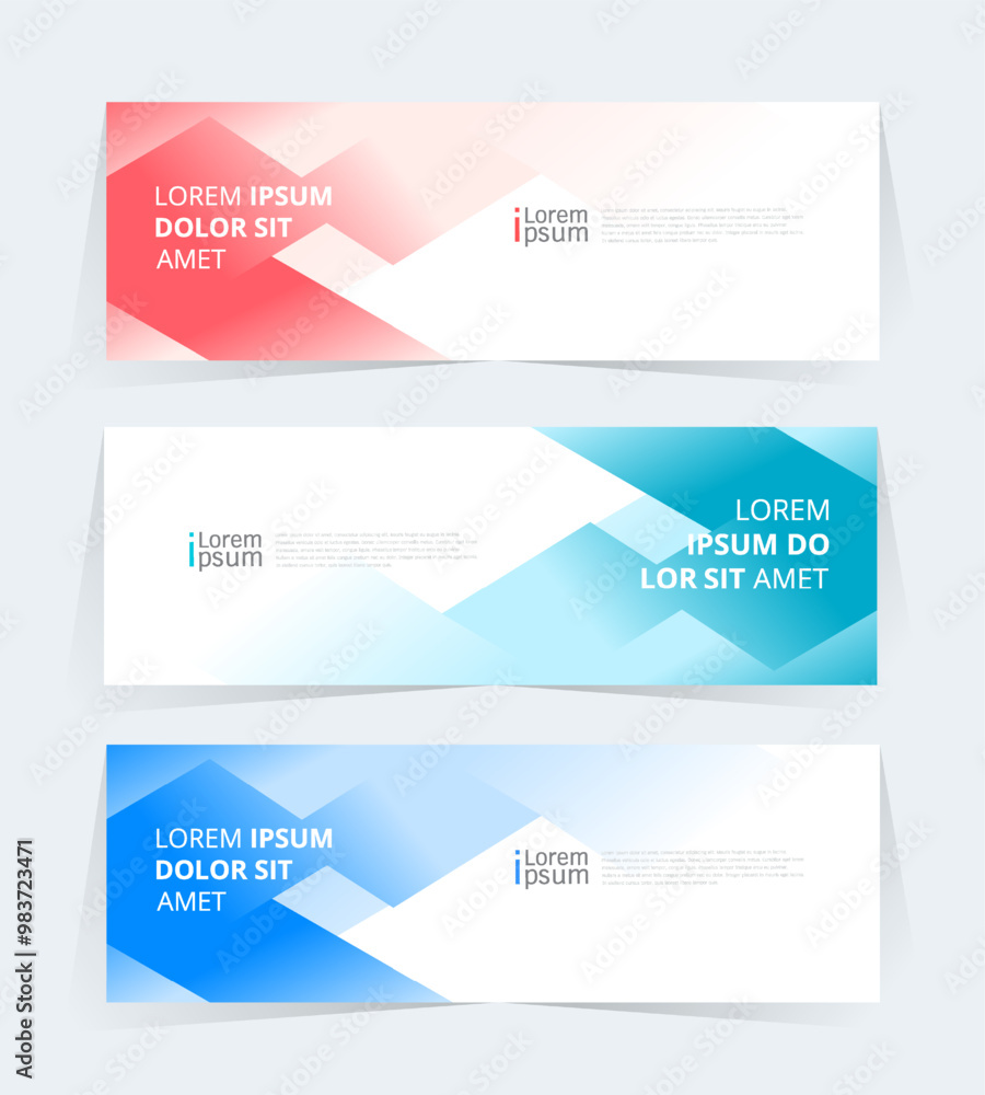 Geometric banner design with Vector presentation template. Geometric banner design with Vector presentation template.