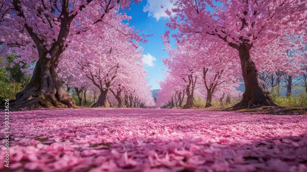 Pink Blossom Path