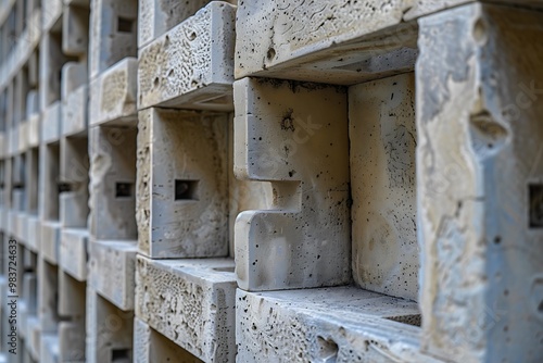 Architectural detail of an old building in the city of Jerusalem photo