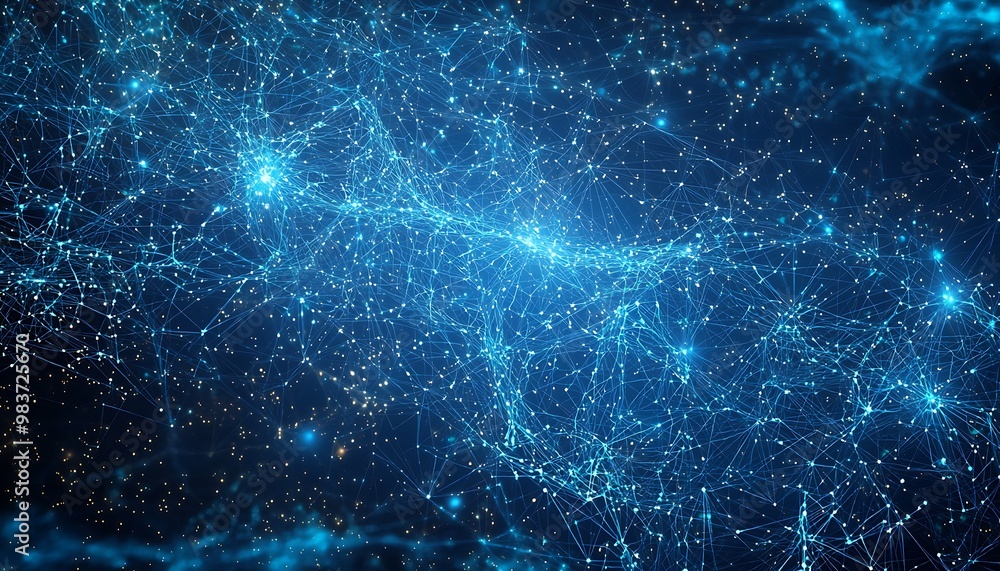 Abstract network background illustrating quantum computing connections. Abstract network background illustrating quantum computing connections.