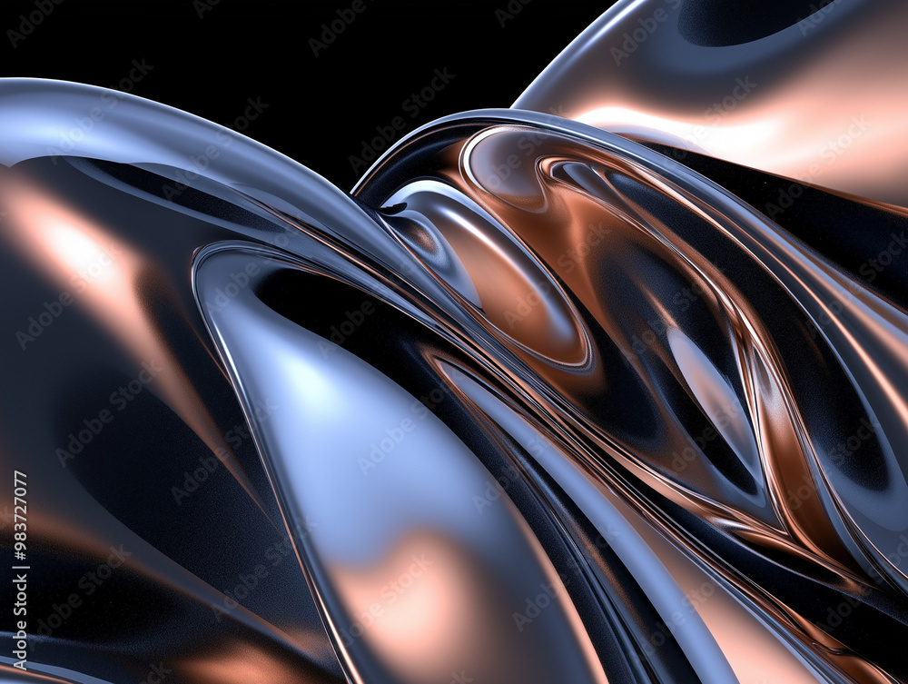 Fluid Metallic Background Fluid Metallic Background