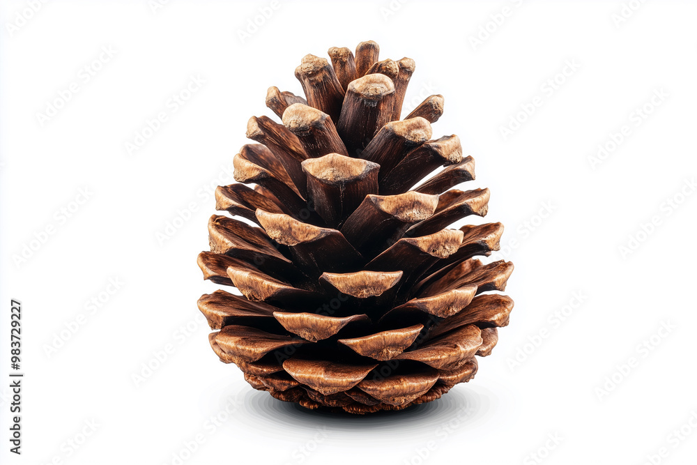 Pinecone Isolated on a White Background, Natural Pinecone. Merry Christmas Pinecone Isolated on a White Background, Natural Pinecone. Merry Christmas