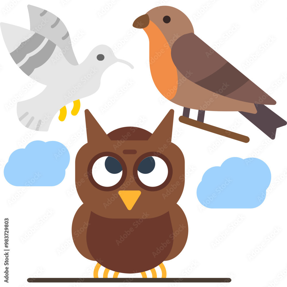 Obraz premium Birds Icon